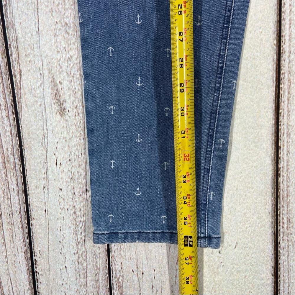 Talbots Jeans Womens Size 8P Ankle High Rise Straight Leg Stretch Anchor… - Picture 6 of 11
